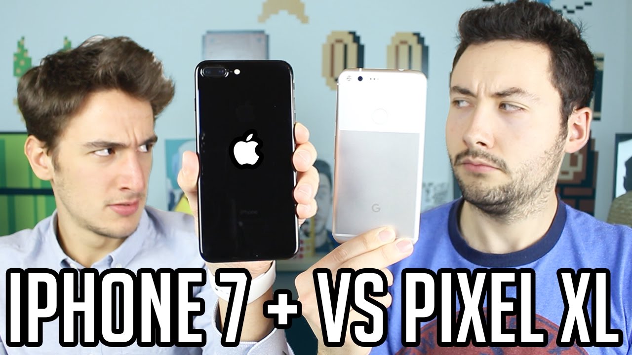 LE GROS FIGHT : iPhone 7 Plus VS Google Pixel XL ! - YouTube