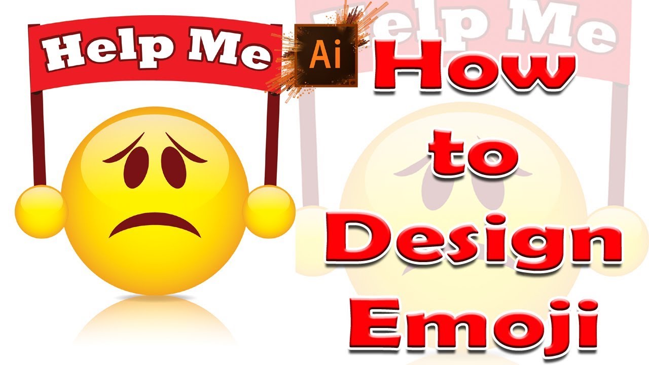 learn how to draw the facebook help emoji in adobe illustrator