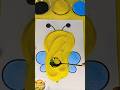 🐝 Cute Bee Sand Art Tutorial | Easy & Colorful Sand 🎨✨ #minisatisfying #youtubeshorts #art #scrafty