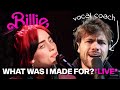 Vocal coach reacts to billie eilishs what was i made for live at snl