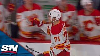Walker Duehr's Wraparound Deflects In As Flames Take Third-Period Lead vs. Jets