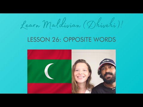 Learn Maldivian (Dhivehi) - Lesson 26: Opposite Words