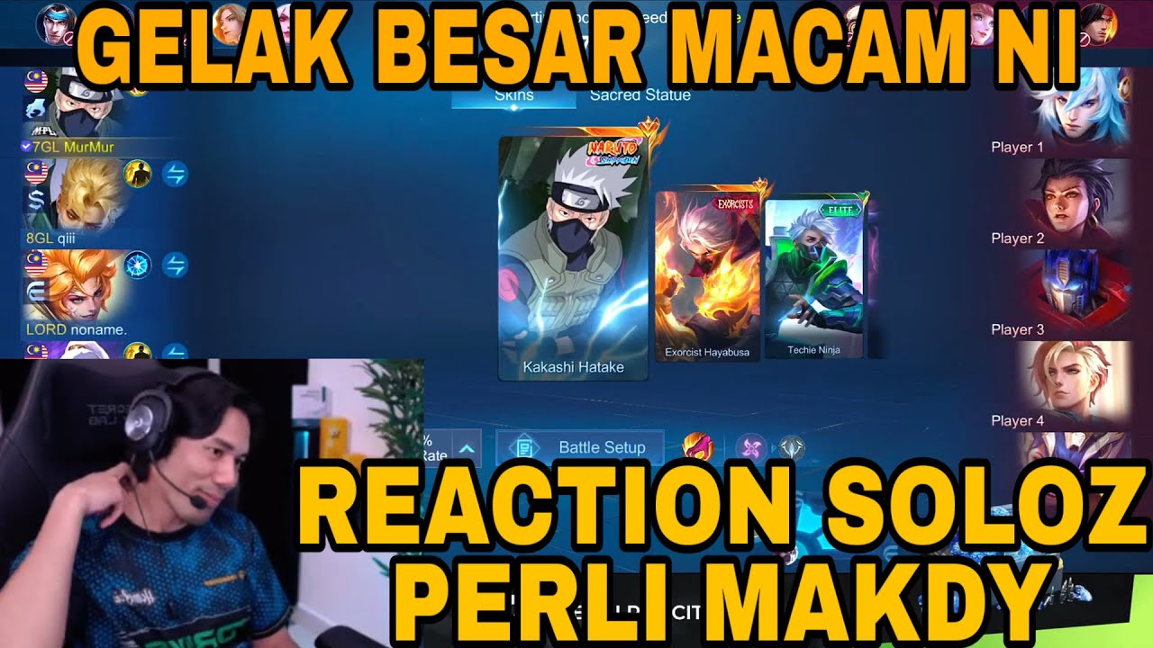 REACTION SOLOZ PERLI MAKDY DALAM GAME KALI NI KELAKAR GILA