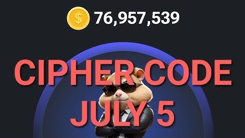 Hamster Kombat Daily Cipher Code July 5| 1M Coins for free #hamsterkombat #hamsters #dailycipher