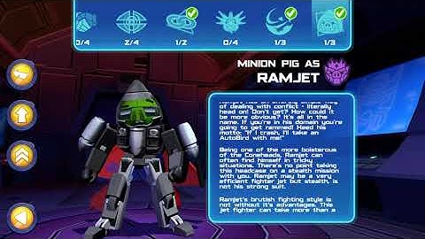 Angry birds transformers: ramjet unlock.