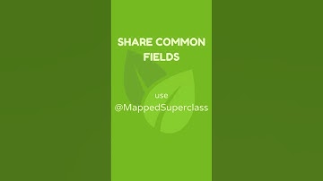 Spring Boot @MappedSuperclass in 30 Seconds | #springboot #javadeveloper #codingshorts #java #shorts
