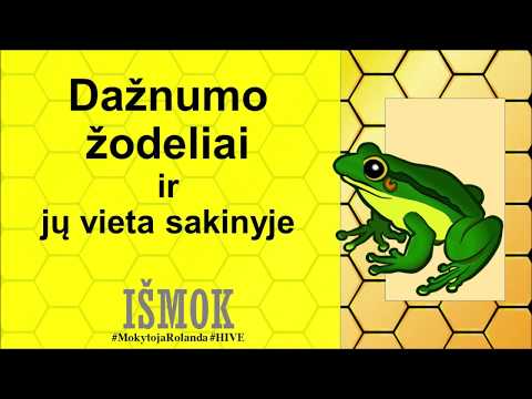 🐸 Dažnumo prieveiksmiai ir jų vieta sakinyje 🐸