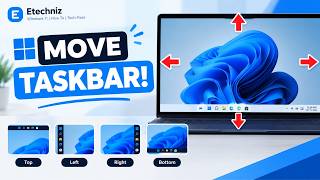 How to Move Taskbar in Windows 11 To Top, Left or Any Side ( No Software Required ) screenshot 5