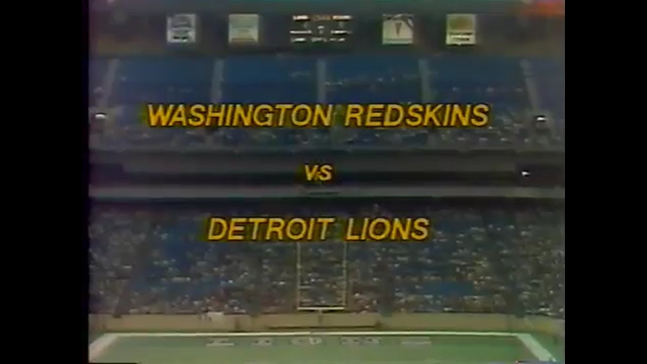 1979-09-09 Washington Redskins vs Detroit Lions