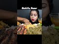 ASMR: EATING SPICY FISH CURRY 🔥 BASMATI RICE || #shorts #mukbangn#asmreating #mukbangasmr#asmr