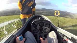 Bungee launch. Midland Gliding Club.