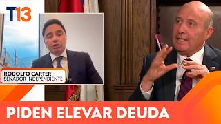 Senador Carter sobre elevar deuda pública: "No estamos pidiendo ninguna reforma tributaria"