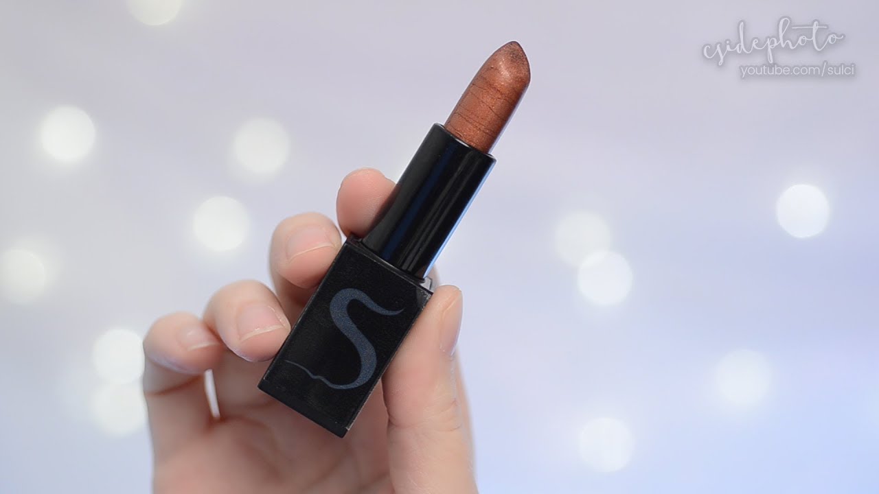 Seleste Lipstick In Color Me Gold 12hr Wear Test Review Corrie Side - 