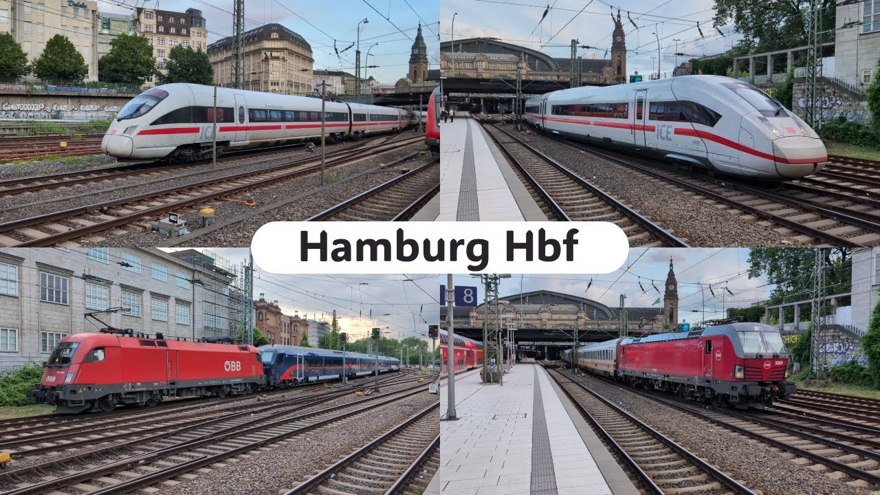 Treinen op station Hamburg Hbf | 27 juni 2025