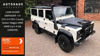 2009 Land Rover Defender 110: 7 Seats, 53k Low Miles, £10k+ Upgrades, Alaska White | Autohaus Select