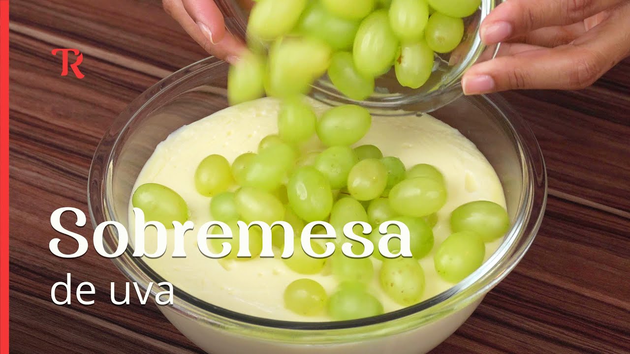 A sobremesa de uva mais fácil e cremosa que eu já fiz!