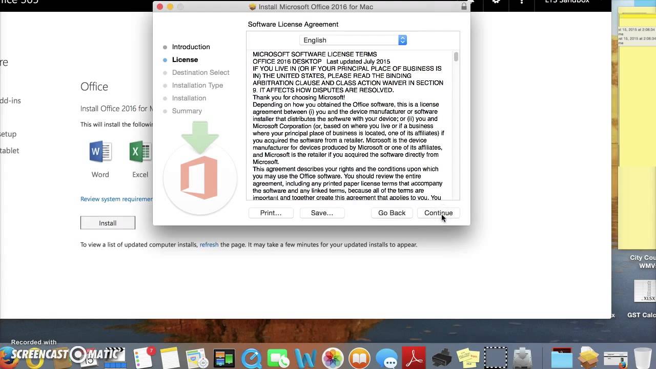 How To Install Office 365 On A Mac Youtube