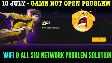 Free Fire Network Error Problem Solution | FF Network Error Problem Fix 2025 | Game Not Open Today