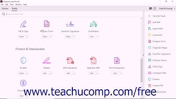 Acrobat Pro DC Tutorial The Acrobat Tools View - Adobe Acrobat Pro DC Training Tutorial Course
