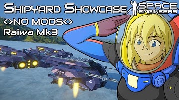 Raiwa MK3 is perfection and my new favourite | Space Engineers Shipyard Showcase