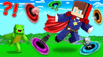 DOCTOR STRANGE Speedrunner vs Hunter : JJ vs Mikey Battle in Minecraft Maizen!