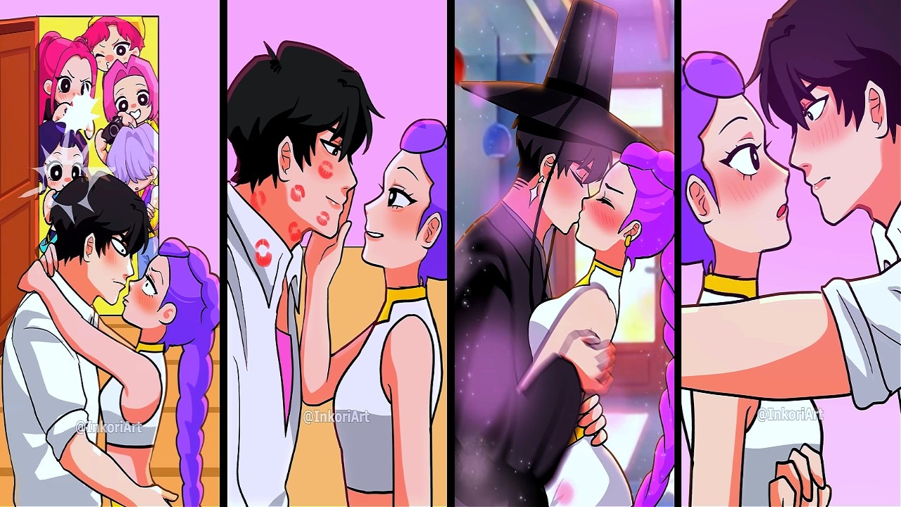 Jinu and Rumi - Jinu and Rumi - Jinu x Rumi's love kissing || Kpop Demon Hunters