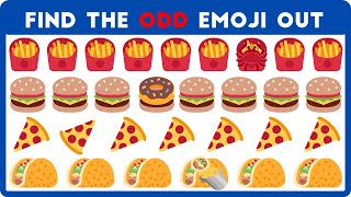 Find the Odd Emoji out Challenge For The Food Emoji | Mind Bender