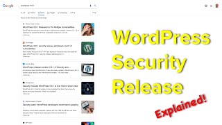 WordPress Security Release 5.8.1
