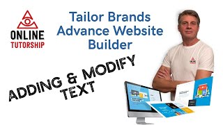 Tailor Brands Website Builder - Adding and modifying Text
