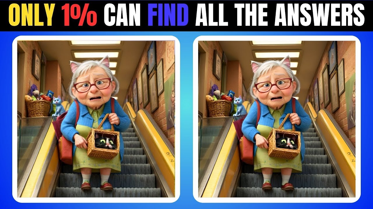 SPOT 5 DIFFERENCES - Only 1% Can Find All The Answers [Spot The ...