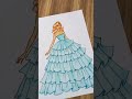 رسم فستان سهل طريقة الرسمة بأول تعليق رسم أزياء Fashion Draw 