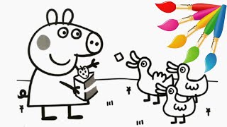 Peppa Pig Coloring Fun, Painting Peppa & Friends screenshot 2