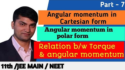 11th physics : Angular momentum in Cartesian and polar form & relation with torque
