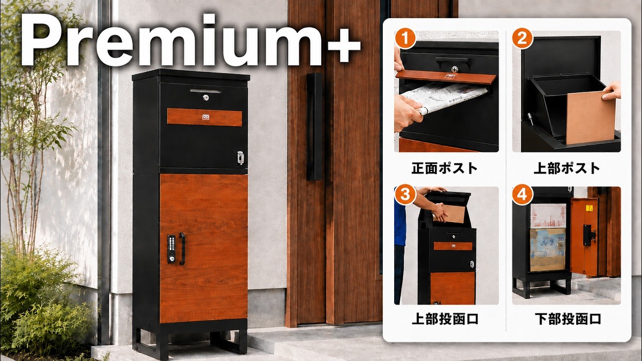 動画ギャラリー - 宅配ボックスなら戸建て用で大容量のルスネコ