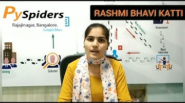 TESTIMONIAL | PYSPIDERD RAJAJINAGAR | RASHMI BHAVI KATTI