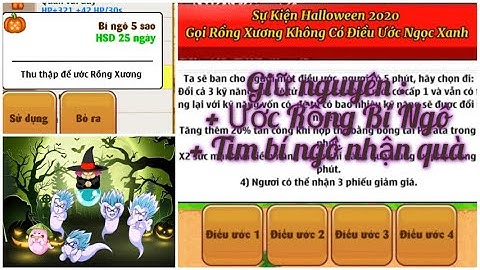 Thông tin về Sự kiện Halloween 2021 NRO | Ước rồng xương nhận thêm ngọc | Ngọc Rồng Online