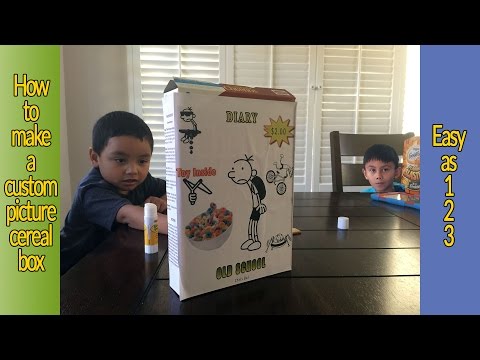 How to make a custom picture cereal box
