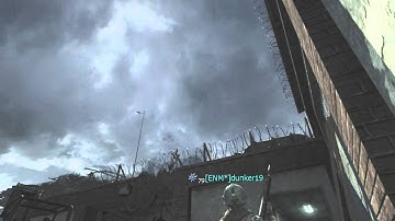 MW3 amazing throwing knife across map!