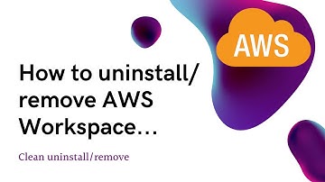 AWS workspace | issue less complete uninstall procedure | Remove properly from windows 10