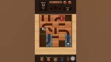 Roll the Ball slide puzzle Premium F Pack Level 18 Solution