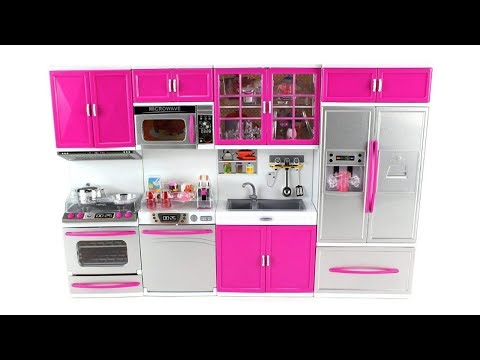 doll kitchen set game