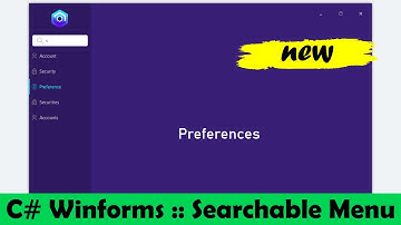 C# WinForms - Searchable Menu