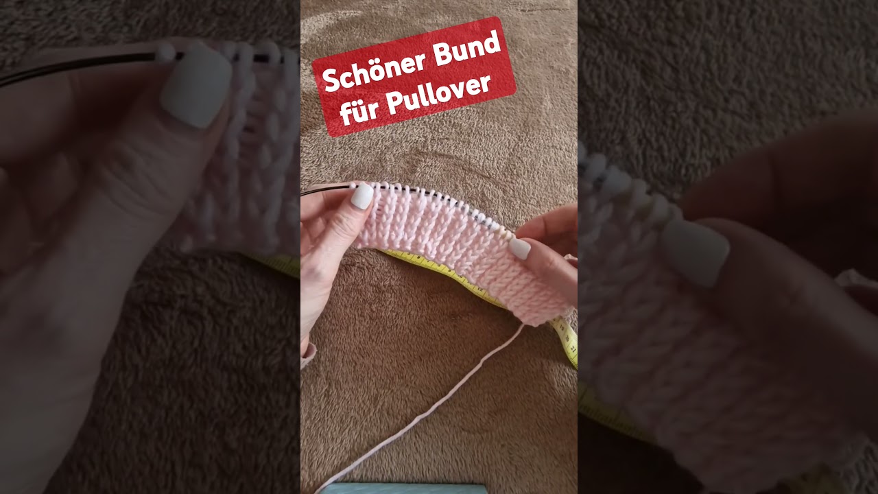 Bund für Pullover Anleitung Easy Knitting, Easy Crochet Stricken lernen für Anfänger