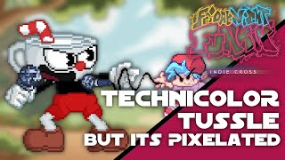 Technicolor Tussle But Its Pixelated | FNF Indie Cross