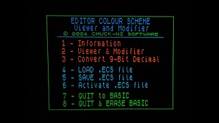 Sinclair ZX Spectrum NEXT - BASIC Editor Colour Scheme - Viewer & Modifier