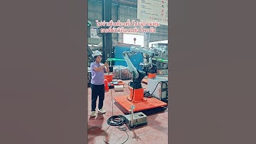Automatic #synchronous spraying robot 1:1 copy trajectory #Robot #automatic #factory #