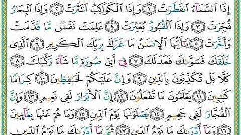 سورة الانفطار مكررة 7 مرات ماهر المعيقلي  Maher Almaikulai- Al Iftar