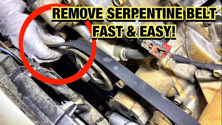 HOW TO REMOVE SERPENTINE BELT 2011-2018 CHRYSLER 300 DODGE CHARGER 5.7L V8 HEMI FAST & EASY
