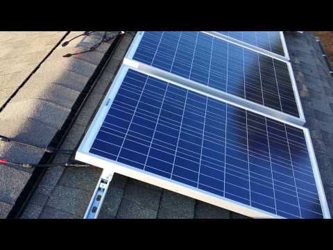 DIY -Solar panel racking system part 2 - YouTube