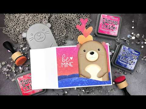 Interactive Cards By Jess: Be Mine Otter Wiper Card